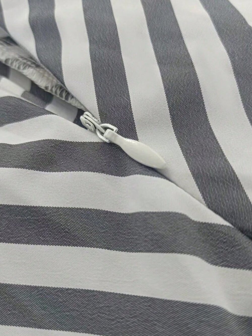 Black And White Casual Women's A-Line Striped Ruffle Hem Skirt - Picture 6 of 6